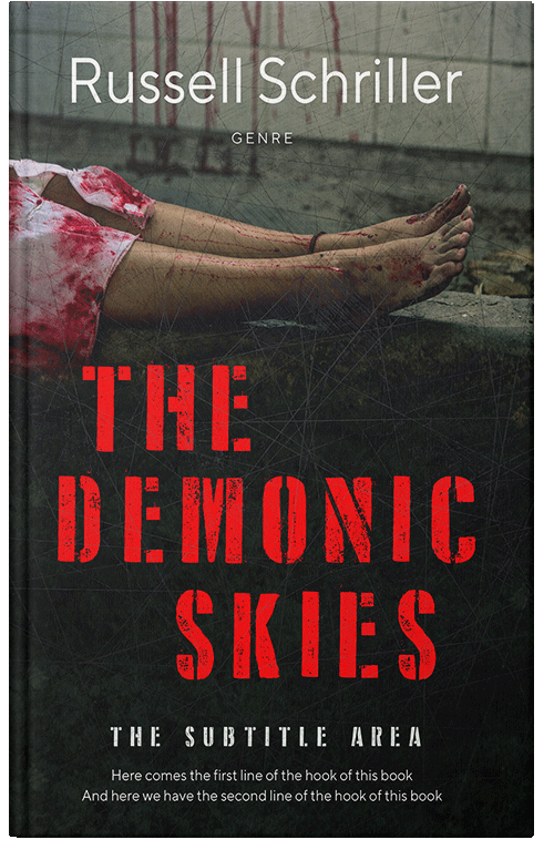 Front view of Premade Horror Book Cover - Log Cabin