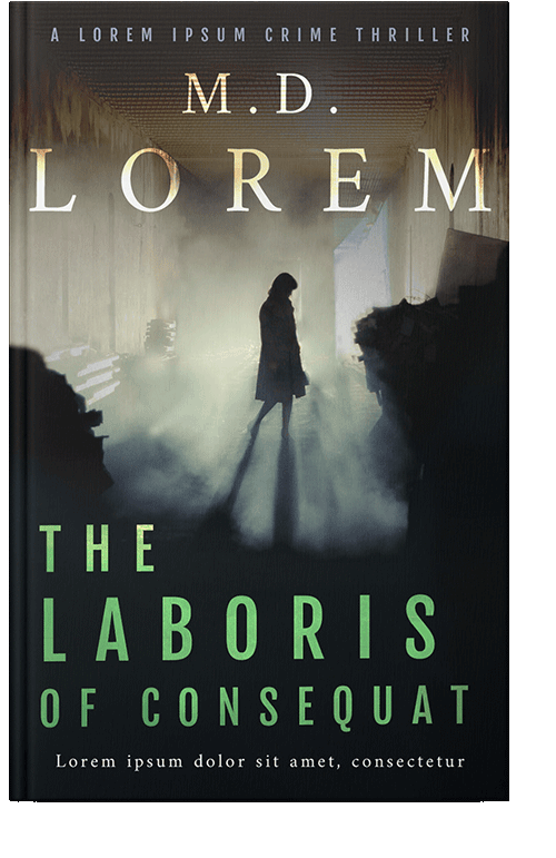 Front view of Eagle #25062 - Premade Horror Book Cover