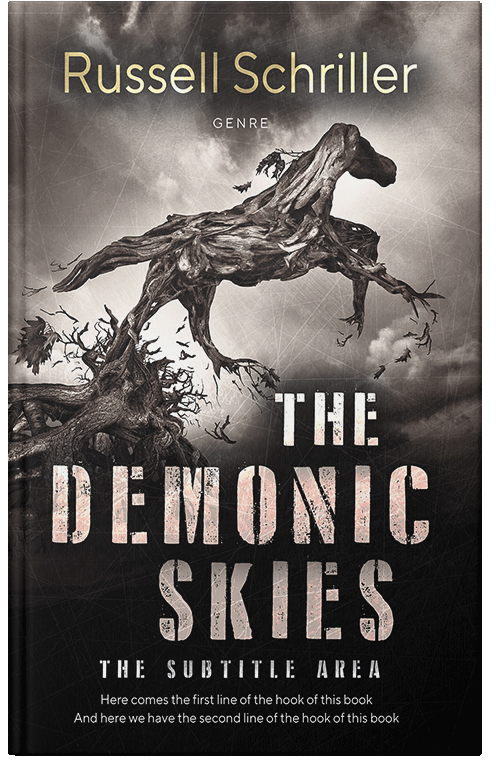 Front view of Sisal #25072 - Premade Horror Book Cover