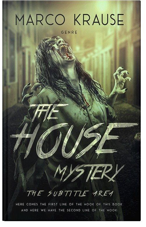 Front view of Pine Glade #25082 - Premade Horror Book Cover