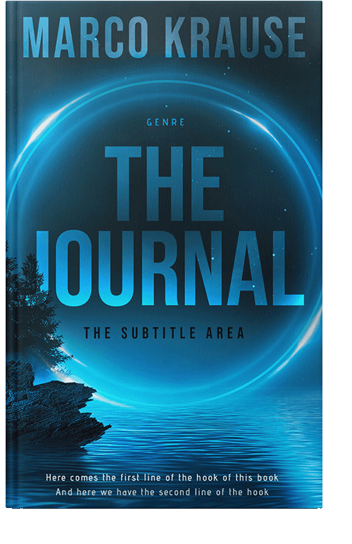 Front view of Tarawera #25093 - Premade Science Fiction Book Cover