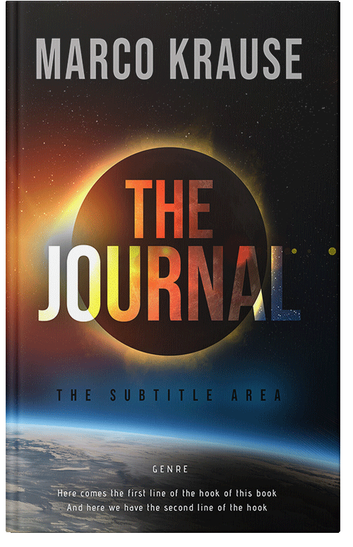 Front view of Antique Brass #25094 - Premade Science Fiction Book Cover