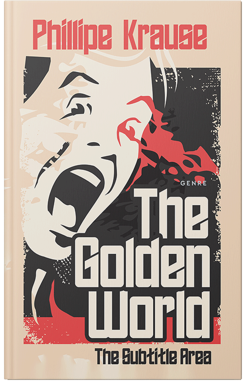 Front view of Premade Action & Adventure Book Cover - Parchment