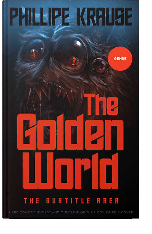 Front view of Pomegranate #25105 - Premade Horror Book Cover