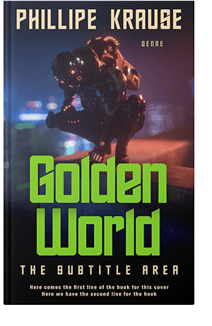 Pre Made Book Cover Steel Gray