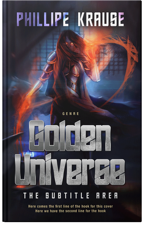 Front view of Quicksand #25124 - Premade Fantasy Book Cover