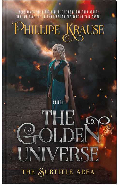 Front view of Cocoa Brown #25139 - Premade Fantasy Book Cover