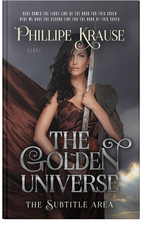 Front view of Thunder #25141 - Premade Fantasy Book Cover