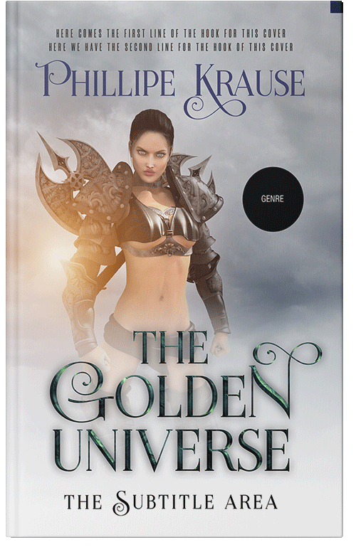 Front view of Silver Rust #25149 - Premade Fantasy Book Cover