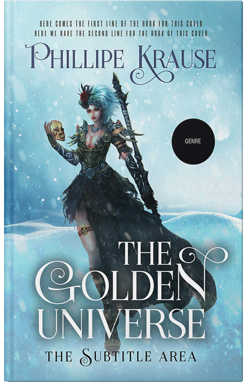 Front view of Powder Blue #25151 - Premade Fantasy Book Cover