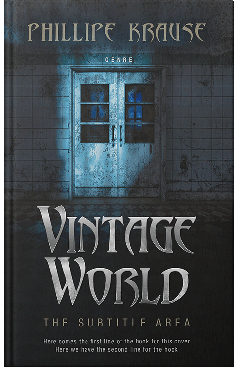 Front view of Shark #25157 - Premade Horror Book Cover