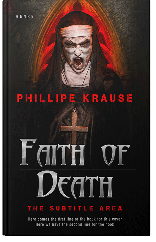 Front view of Premade Horror Book Cover - Contessa