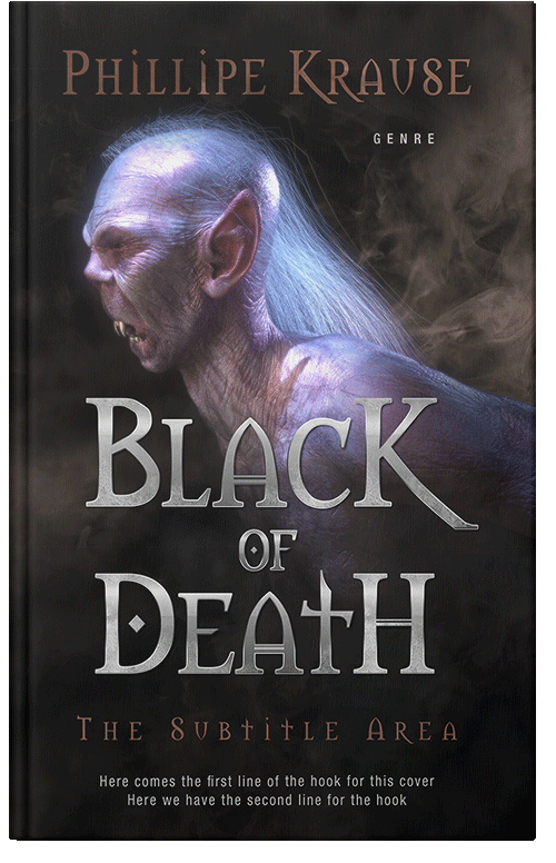 Front view of Premade Horror Book Cover - Cod Gray