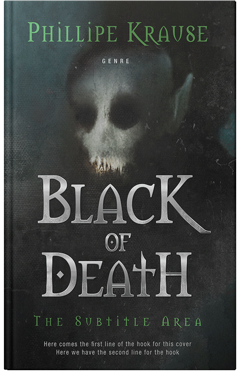 Front view of Premade Horror Book Cover - Heavy Metal