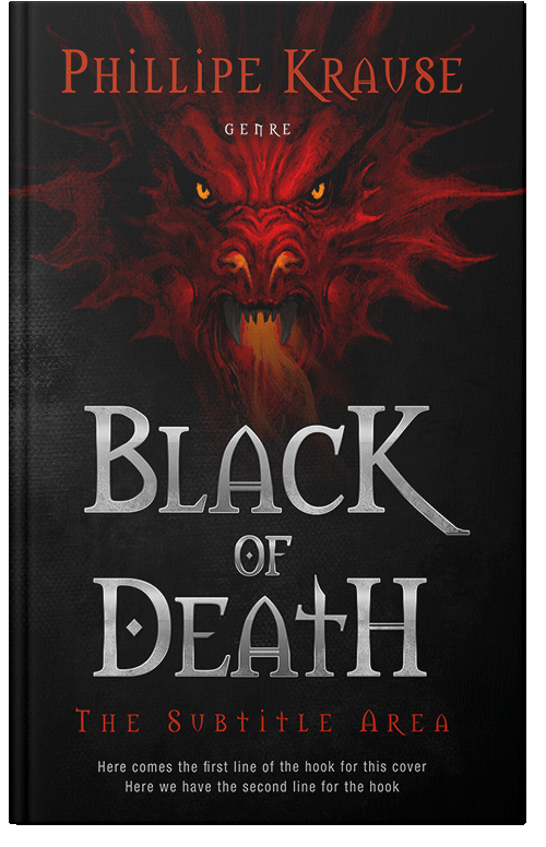 Front view of Night Rider #25174 - Premade Fantasy Book Cover