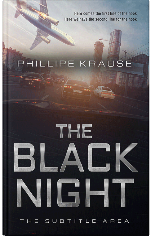 Front view of Cloud #25192 - Premade Action & Adventure Book Cover