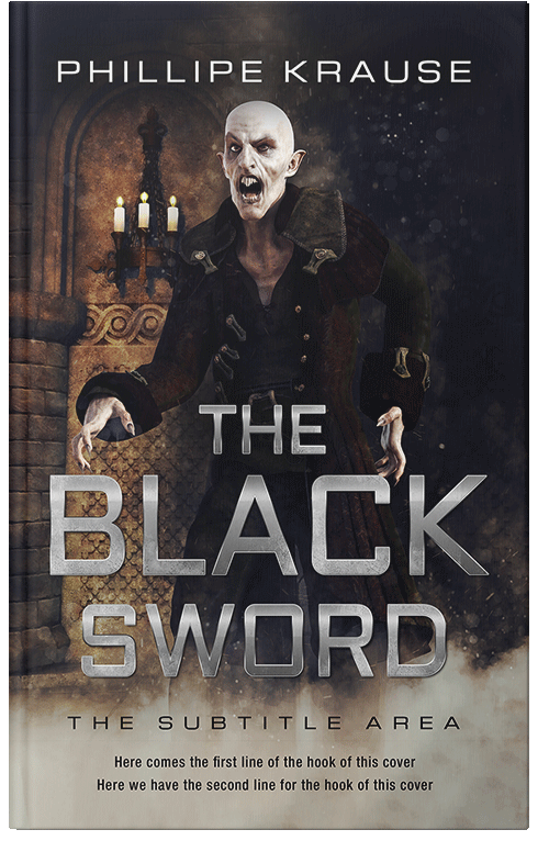 Front view of Tea #25197 - Premade Horror Book Cover