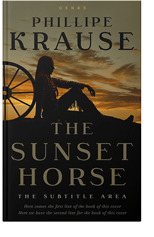 Pre Made Book Cover Luxor Gold