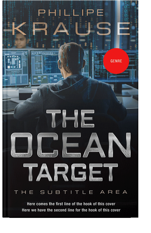 Front view of Ebony #25213 - Premade Abstract Book Cover