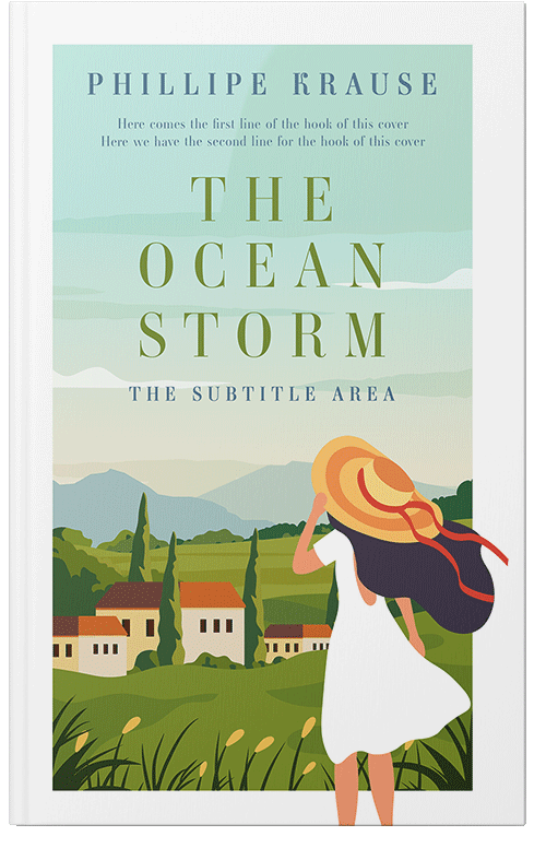 Front view of Premade Literary Fiction Book Cover - Surf Crest