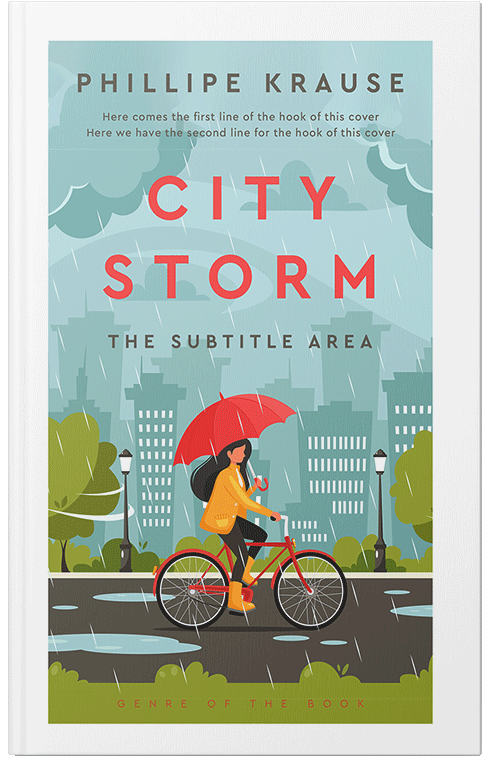 Front view of Premade Chick Lit Book Cover - Jungle Mist