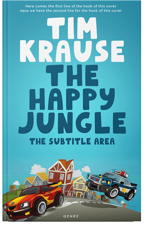 Front view of Shakespeare #25270 - Premade Action & Adventure Book Cover