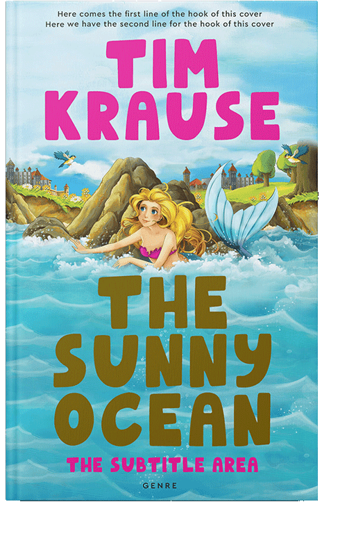 Front view of Bermuda #25271 - Premade Fantasy Book Cover