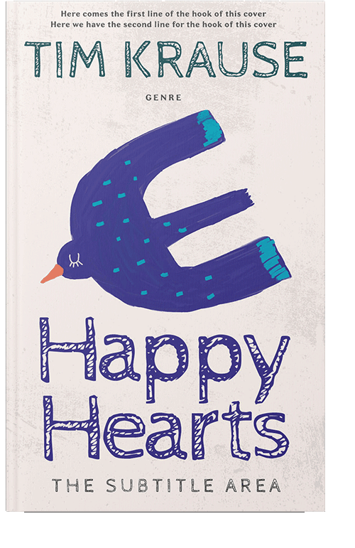 Front view of Chambray #25282 - Premade Abstract Book Cover | BookCoverZone