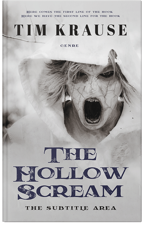 Front view of Premade Horror Book Cover - Cloud