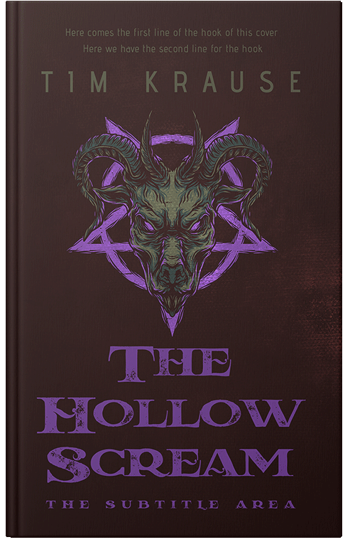Front view of Premade Horror Book Cover - Eclipse