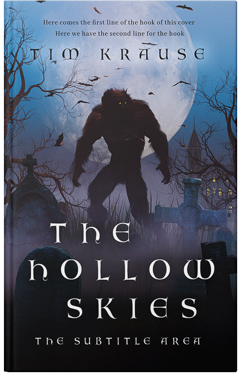 Front view of Premade Horror Book Cover - Charade