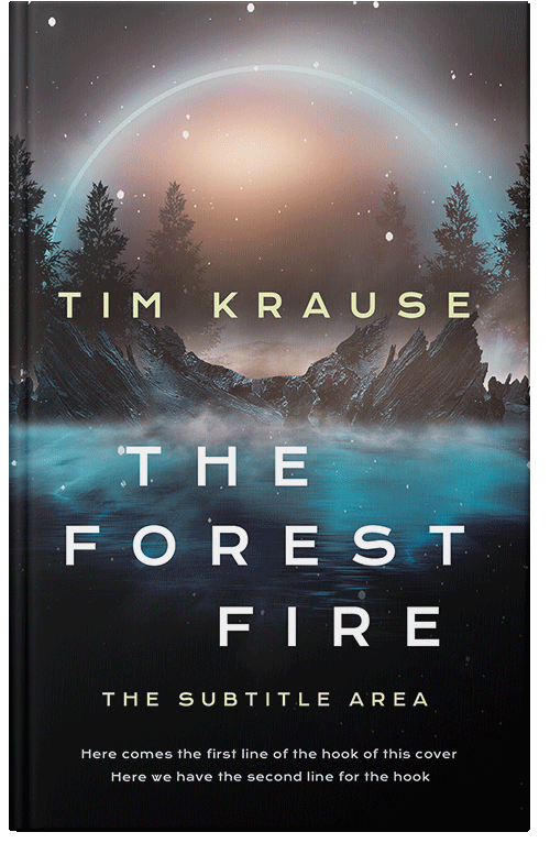 Front view of Premade Fantasy Book Cover - Shark