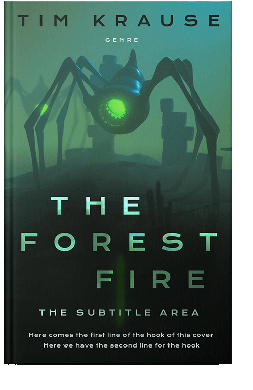 Front view of Celtic #25342 - Premade Science Fiction Book Cover