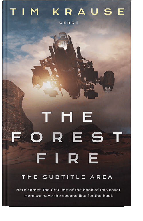 Front view of Thunder #25343 - Premade Science Fiction Book Cover