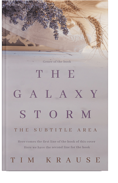 Front view of Pink Swan #25350 - Premade Literary Fiction Book Cover