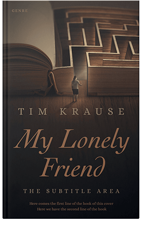 Pre Made Book Cover Cocoa Brown