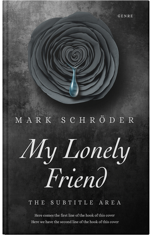 Front view of Premade Literary Fiction Book Cover - Shark