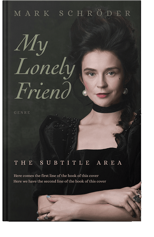 Front view of Quicksand #25382 - Premade Historical Book Cover