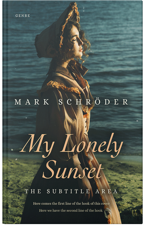 Front view of Premade Romance Book Cover - Outer Space