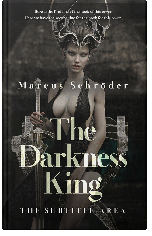 Front view of Zeus #25411 - Premade Fantasy Book Cover