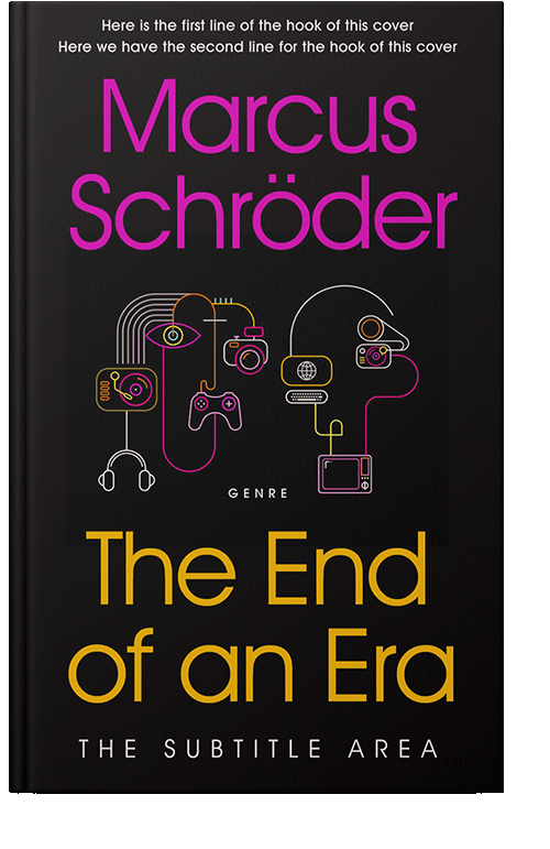 Front view of Night Rider #25438 - Premade Abstract Book Cover