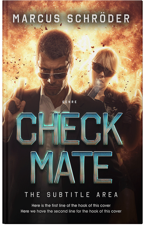 Front view of Putty #25450 - Premade Action & Adventure Book Cover