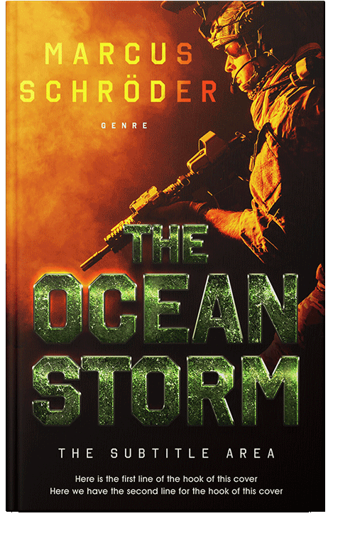 Front view of Graphite #25457 - Premade Action & Adventure Book Cover