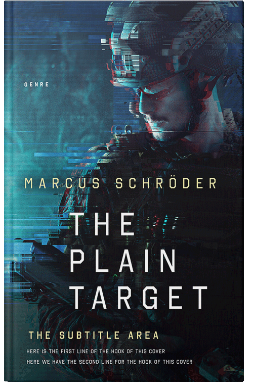 Front view of Mirage #25461 - Premade Action & Adventure Book Cover