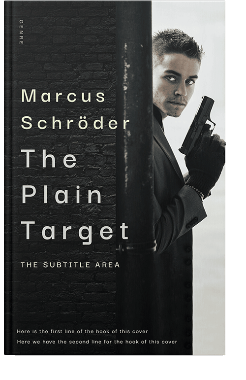 Front view of Quill Gray #25470 - Premade Mystery & Thriller & Suspense Book Cover