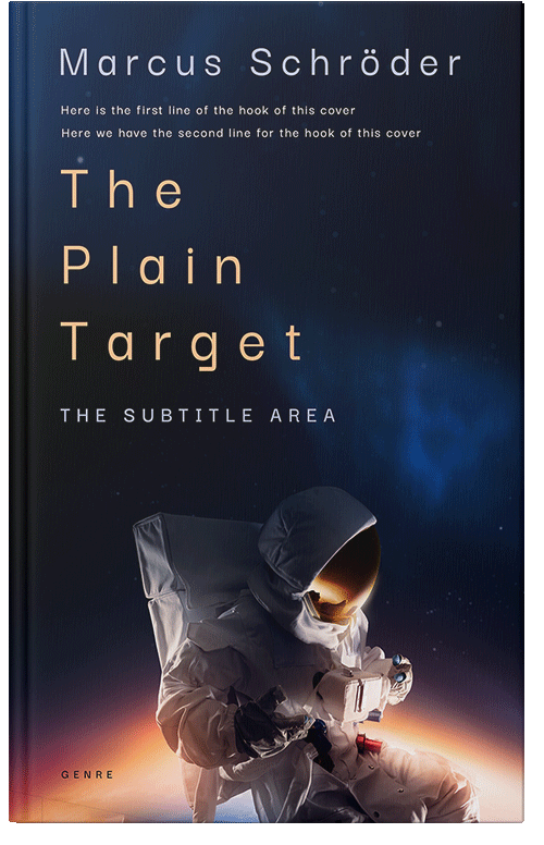 Front view of Ebony #25475 - Premade Science Fiction Book Cover