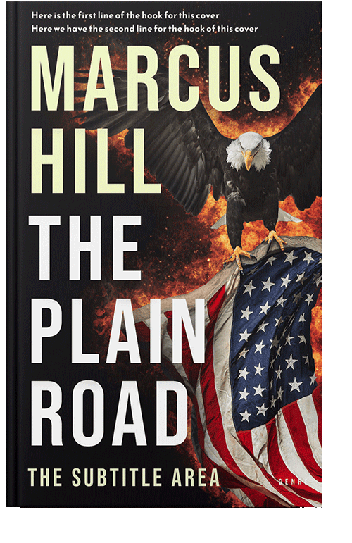 Front view of Cameo #25487 - Premade Action & Adventure Book Cover