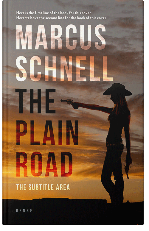 Front view of Premade Western Book Cover - Spicy Mix