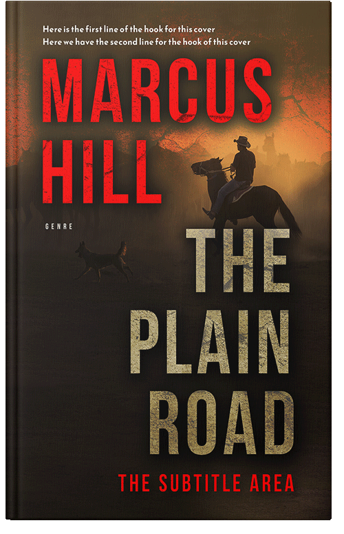 Front view of Flame Pea #25507 - Premade Action & Adventure Book Cover