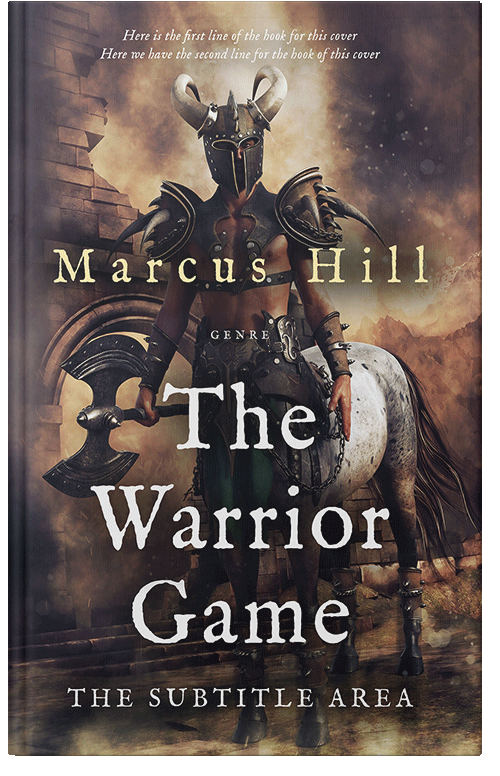 Front view of Thunder #25517 - Premade Fantasy Book Cover